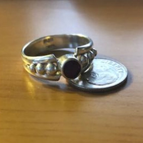 Sterling Silver Ruby Ring - Picture 3 of 3
